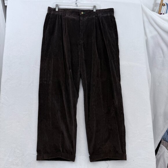 Tommy Hilfiger Other - Vintage Tommy Hilfiger Corduroy Pants Mens 38x32 (38x28) Brown Baggy Relaxed Fit